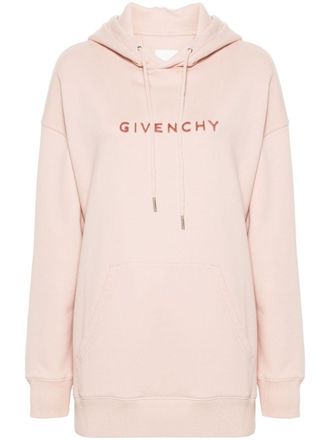 Givenchy Gerafelde hoodie - Roze