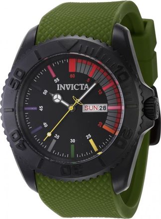 Invicta Pro Diver Date Day Quartz Black Dial Mens Watch 44736