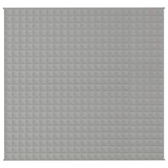 Berkfield Home Weighted Blanket Grey 220x235 cm King 15 kg Fabric