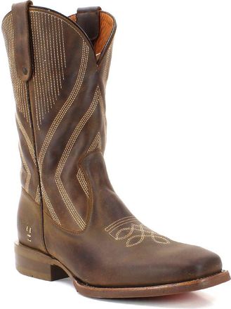 Roan Matchless Embroidered Western Leather Boot in Tan Crazy Horse at Nordstrom Rack, Size 11