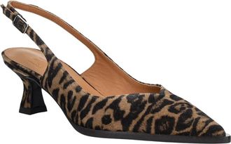 Billi Bi Pumps met Luipaardprint - Dames - Pumps - Bruin - 37 EU - Leer - Schoenen