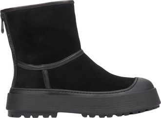 Estro & Luminara Schoenen, Dames, Zwart, 40 EU, Leer, Zwarte Sneeuwlaarzen
