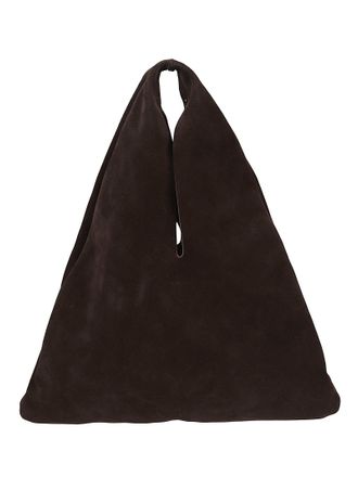 Maneb&igrave; Dark Brown Louis Suede Tote