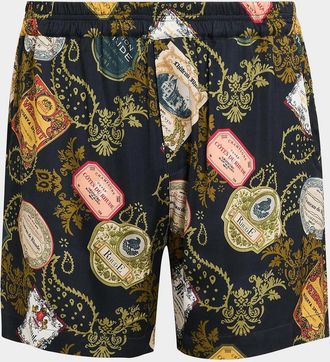 Rhude Men & apos;s Vin Bandana Print PJ Shorts