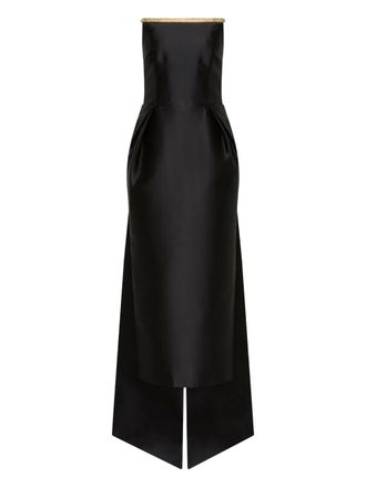 Rebecca Vallance Tindra strapless midi-jurk - Zwart