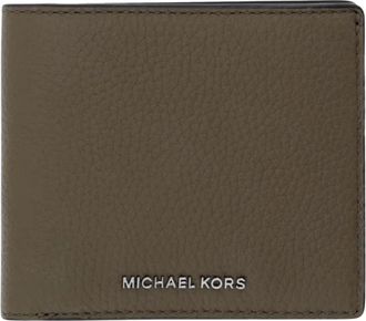 Michael Kors Hudson Billfold Portemonnee - Heren - Portefeuilles - Groen - ONE Size - Leer - Accessoires