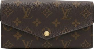 Louis Vuitton Pink Coated/Waterproof Canvas Portefeuille Sarah Long Wallet (Authentic Pre-Loved)