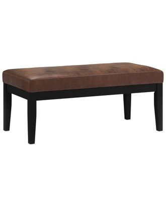 Simpli Home Lacey 41In Contemporary Rectangle Tufted Ottoman Bench