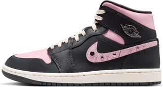 Nike Jordan Womens Air Jordan 1 Mid SE Shoes in Grey | II0571-001
