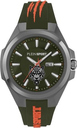 Plein Sport Quartz Horloge Tigermaster Ps 7Ba 0624 - Heren - Horloges - Groen - ONE Size - Accessoires