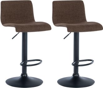 Clp Clp - Set De 2 Taburetes De Bar Branford Marr&oacute;n Tela
