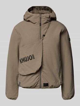 Khujo Jacke mit Kapuze und Label-Detail Modell SHELLY2 in Beige, Gr&ouml;&szlig;e XXL