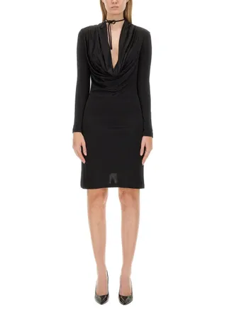 Helmut Lang Viscose Jersey Dress - Black