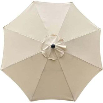 OEM Toldo De Repuesto Para Sombrilla De 8 Varillas, 3 M De Di&aacute;metro, Tejido Impermeable Y Resistente A Los Rayos Uv, Color Beige -crezuo