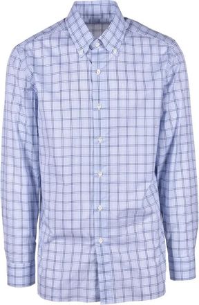LUIGI BORRELLI NAPOLI Cotton Shirt - Light Blue