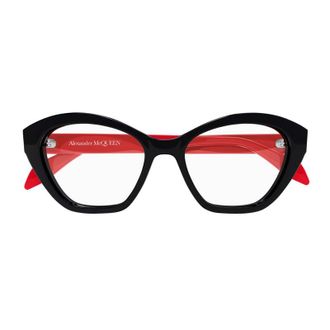 Alexander McQueen AM0360O003 Cat-Eye Full Rim Eyeglasses - Black