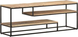 vidaXL TV Cabinet 130x30x45 cm Rough Mango Wood vidaXL