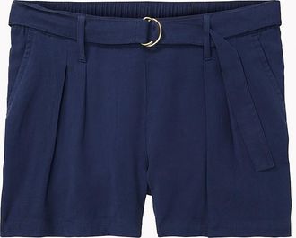 Tommy Hilfiger Womens Belted Short - Blue - XXL