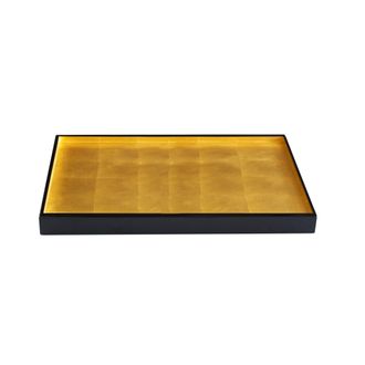 Posh Trading Company The London Tray in Gold Leaf Medium