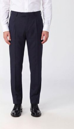 Pantaloni Torino Pantaloni sartoriali slim fit in pura lana vergine con tasche con patta