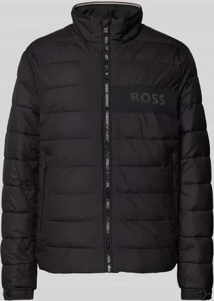 HUGO BOSS Steppjacke mit Stehkragen Modell Cenitos in Black, Größe 48