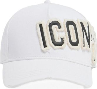 Dsquared2 White Icon Logo Baseball Hat