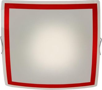 Tosel L&aacute;mpara de techo metal Alt.10cm aluminio ;Pantalla: AMARILLO