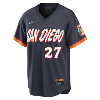 Nike Nick Pivetta San Diego Padres City Connect Nike Mens MLB Stadium Jersey in Black | RE260H3HPY9-EKH