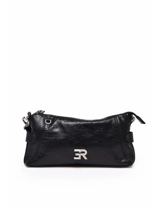 Ermanno Scervino Adele Leather Shoulder Bag With Zip Closure And Adjustable Strap