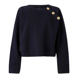 Pinko Margarina Maglia Felpa - female - PINKO - Sweatshirts - Blue - M - Sweatshirts & Hoodies