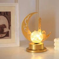 OEM L&aacute;mpara De Noche Led Luna M&aacute;gica, L&aacute;mpara Galaxia, L&aacute;mpara De Mesa 3d De Hierro Forjado Hecha A Mano, Decoraci&oacute;n Del Hogar - Crezuo