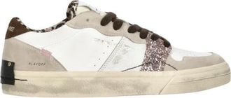 Crime London Playoff Sneakers - Dames - Sneakers - Wit - 37 EU - Leer - Schoenen