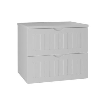 Petits Meubles Mueble bajo lavabo 60cm encimera paneles de melamina y mdf blanco