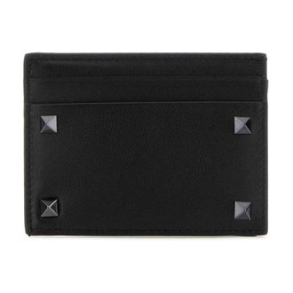 Valentino Garavani Wallets & Cardholders, male, Black, Size: ONE SIZE Rockstud Card Holder