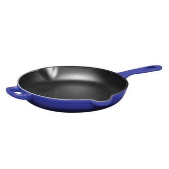 Chantal 10 inch Round Cast Iron Skillet in Cobalt Blue at Nordstrom