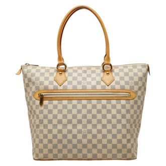 Louis Vuitton White Pvc Leather Tote Bag (Pre-Owned)