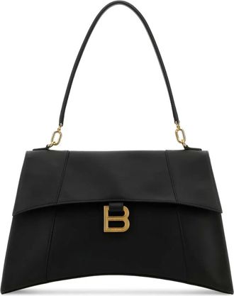 Balenciaga Borsa a spalla Hourglass media - Nero