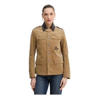 Zadig&Voltaire Dames, Jassen, Beige, Maat: XL Katoen