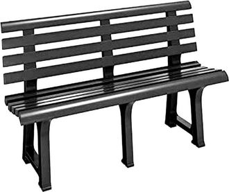 Progarden Homemaison - Banco Resina Antracita Orchidea 145x49x74 Cm