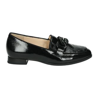 Hassia Zwarte Instappers met Uitneembaar Voetbed - Dames - Loafers - Zwart - 41 EU - Schoenen