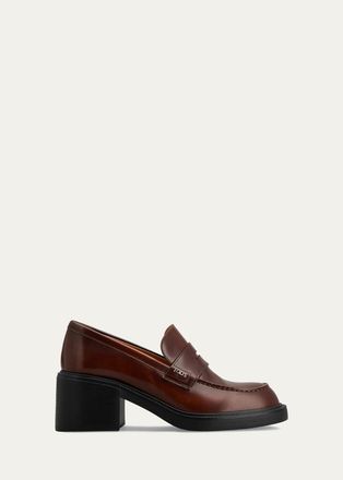 Tod's 60mm Leather Penny Loafers