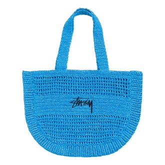 St&uuml;ssy Woven Tote Bag Blue 134263-BLUE