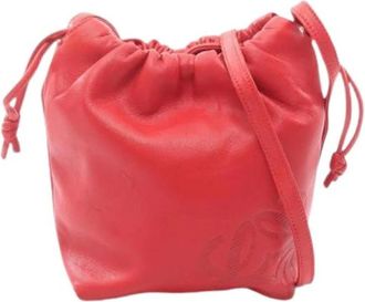 Loewe Pre-owned Bucket Bag - Dames - Vintage Tas - Rood - ONE Size - Leer - Vintage
