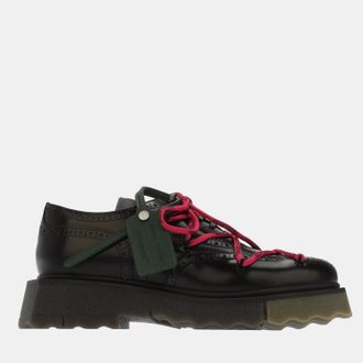 Off-white Mens Off White Churches Burwood Phase 2 Shoes in black green Leather - Size UK 10