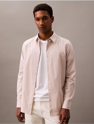Calvin Klein Mens Slim Stretch Button-Down Shirt - Neutral - 2XL