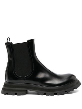 Alexander McQueen Stivali Chelsea Wander - Nero