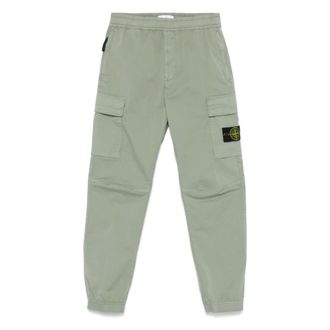 Stone Island Straight Trousers, male, Green, Size: W31 Cargo Jogger Trousers