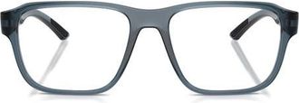 Prada 52mm Irregular Optical Glasses in Azure at Nordstrom