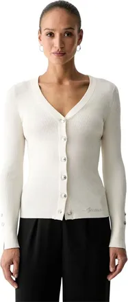 Guess Dames, Truien, Beige, Maat: XL Zijde