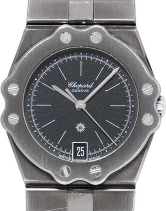 Chopard Pre-owned St. Moritz Staal/PVD Ref. 8025 - Dames - Vintage Horloges - Zwart - ONE Size - Vintage